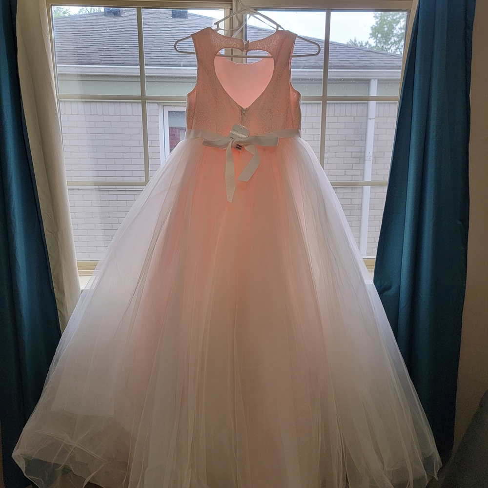 Charming Pink Girls Size 14 Ballgown